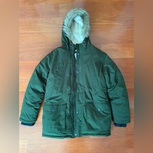 Old Navy Fur Coat, Olive green